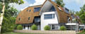 miniatuur artist impression villa met rieten kap