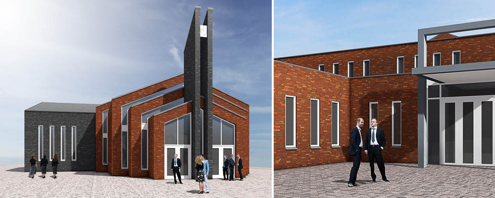ontwerp nieuwbouw kerk sliedrecht