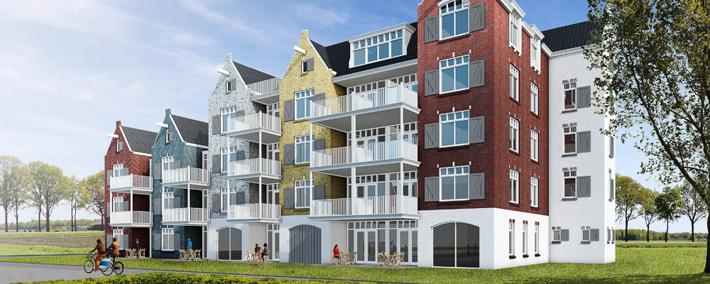 3d impressie nautisch wonen appartementen