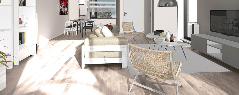 artists impression interieur woonkamer