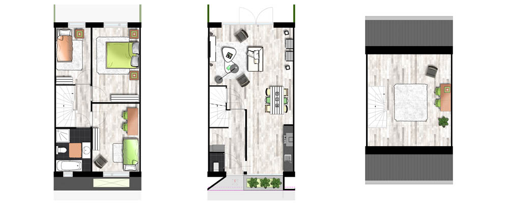 plattegrond voor verkoopbrochure