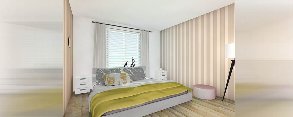 slaapkamer inspiratie met houten vloer