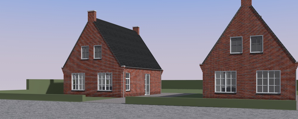 massa van de woning